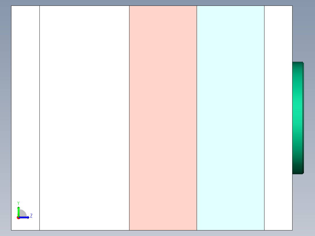 积木塑料模具设计【三维】一模四腔左视图