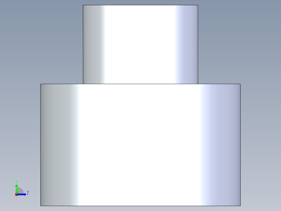聚氯乙烯配件11-Sch80_ReducerCoupling_SxS_829-249_2in x 1in左视图