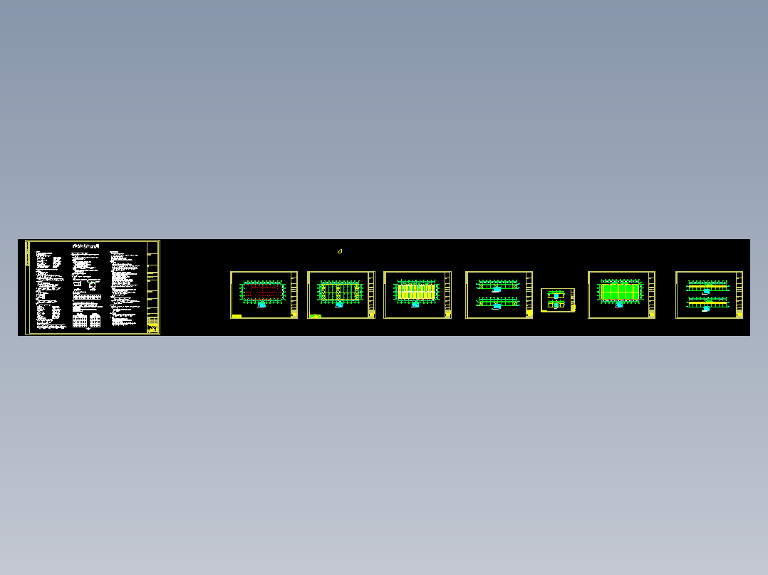 安徽28米跨度钢结构工程CAD