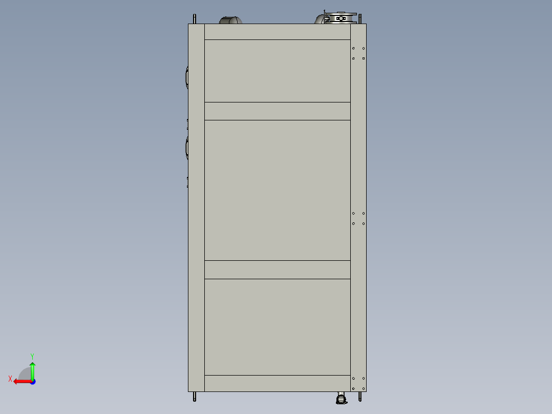 水泵组合撬块后视图