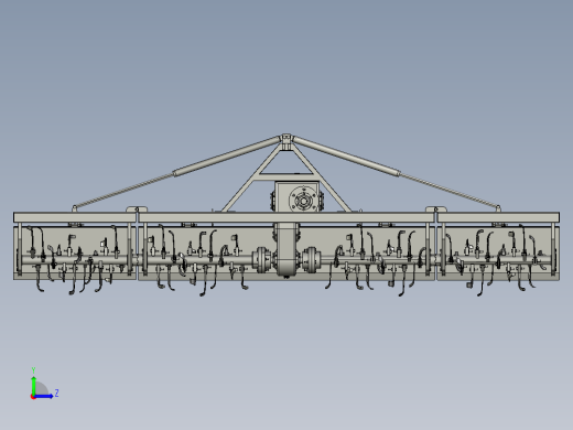 农业旋耕机3D数模图纸 STP格式左视缩略图