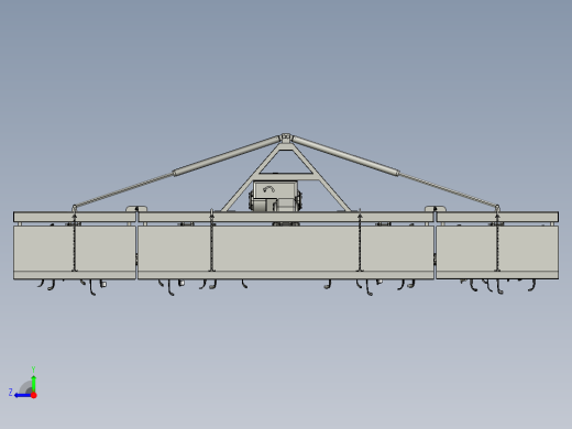 农业旋耕机3D数模图纸 STP格式右视缩略图
