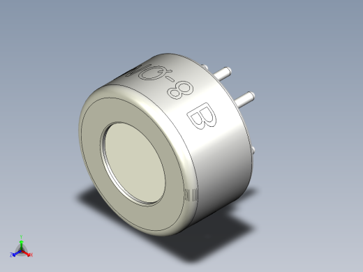 氢气 H2 的 MQ-8 气体传感器正等轴测缩略图