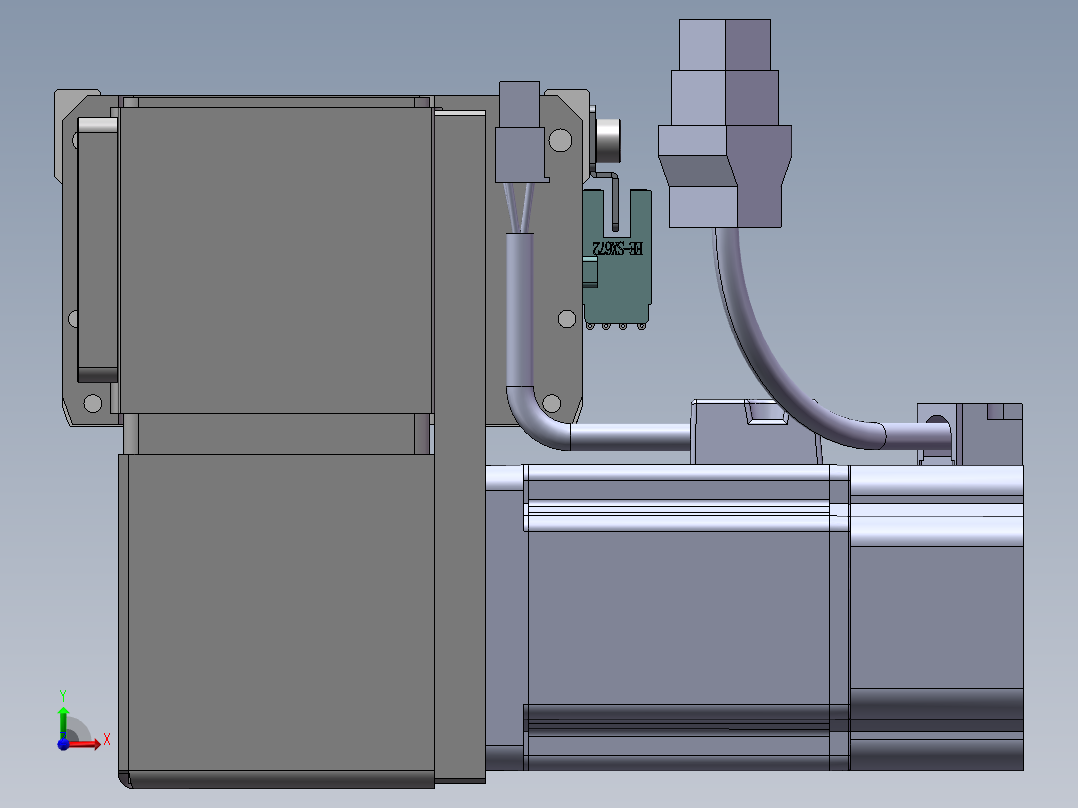 MTB同步带半封闭MTB10-LD-200W前视图