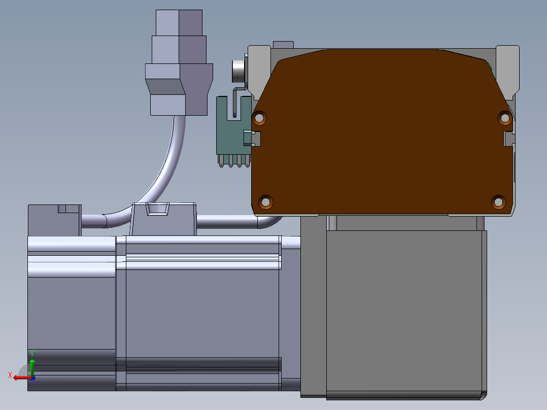 MTB同步带半封闭MTB10-LD-200W后视图