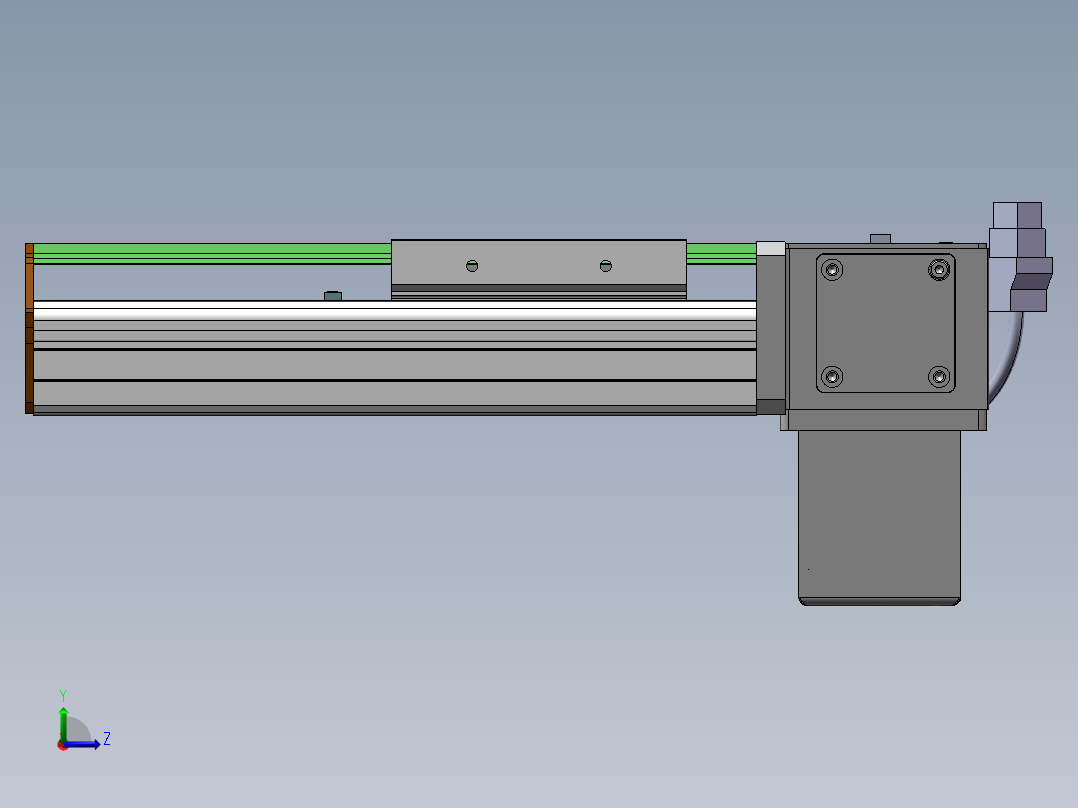 MTB同步带半封闭MTB10-LD-200W左视图