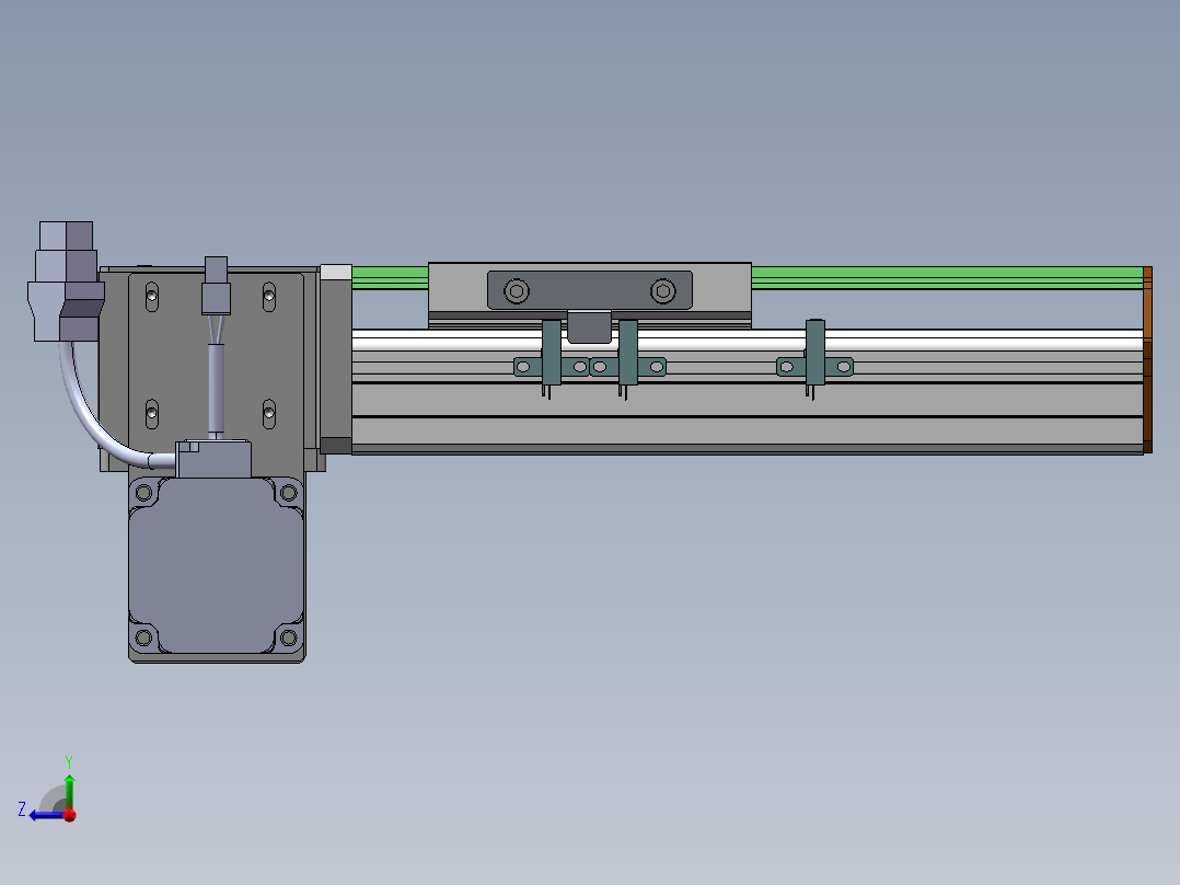 MTB同步带半封闭MTB10-LD-200W右视图