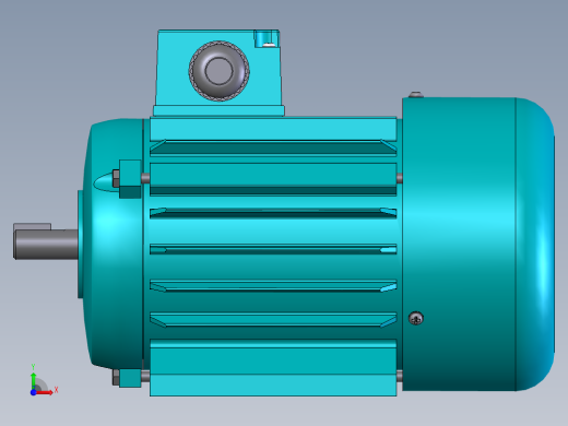 三相异步电机solidworks模型前视缩略图