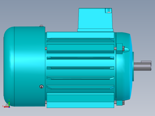 三相异步电机solidworks模型后视缩略图