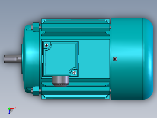三相异步电机solidworks模型俯视缩略图