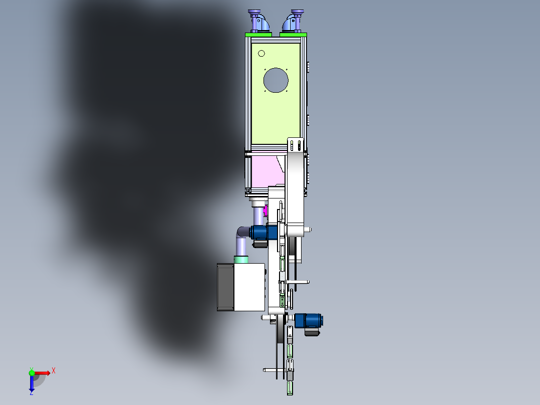 自动四联裁切机sw17可编辑俯视图