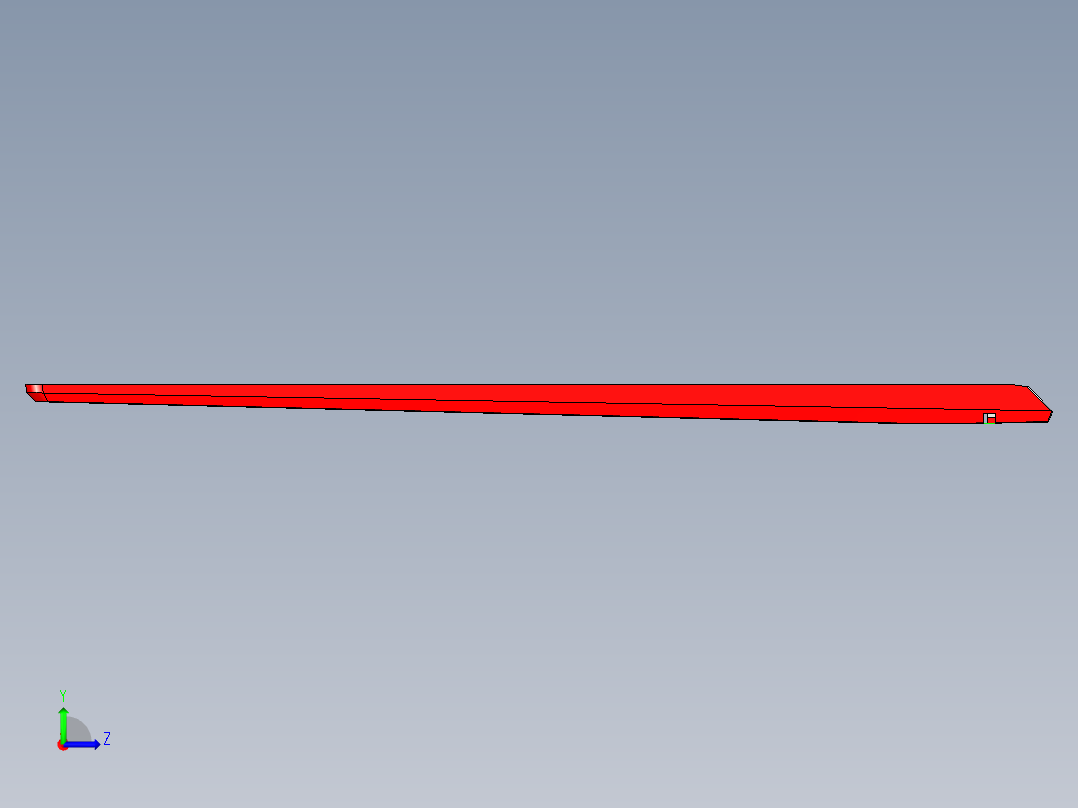 冲压薄铝板电脑键盘外壳铣外形+内腔避位程序模型左视图