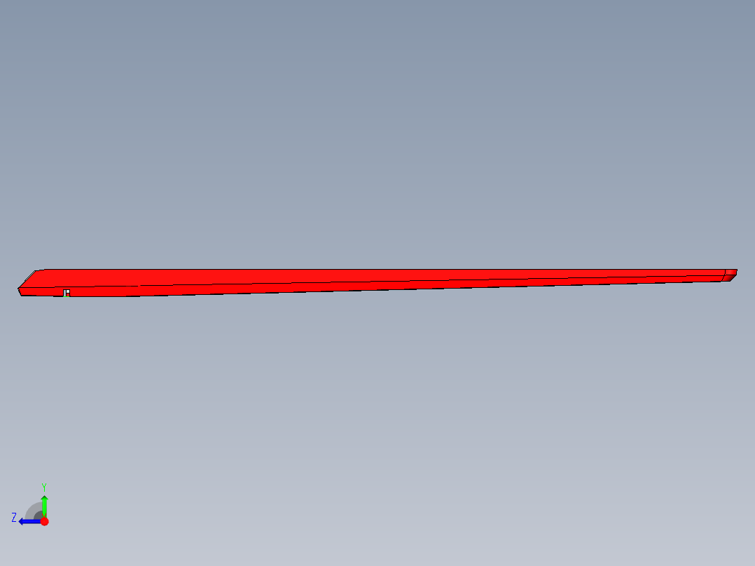 冲压薄铝板电脑键盘外壳铣外形+内腔避位程序模型右视图