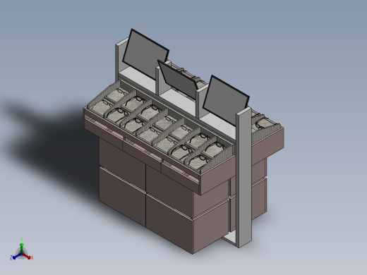 眼镜显示装置正等轴测缩略图