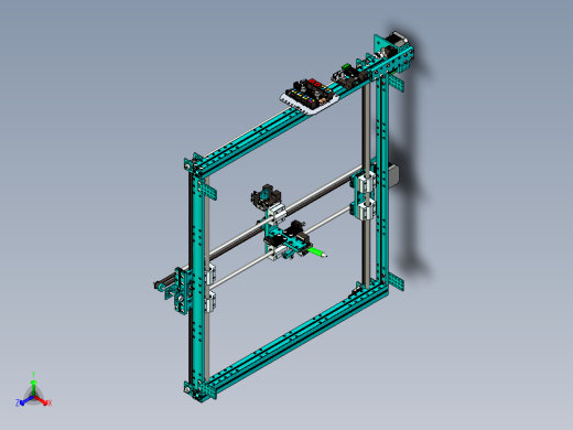 XY平面绘图仪（UG设计）正等轴测缩略图