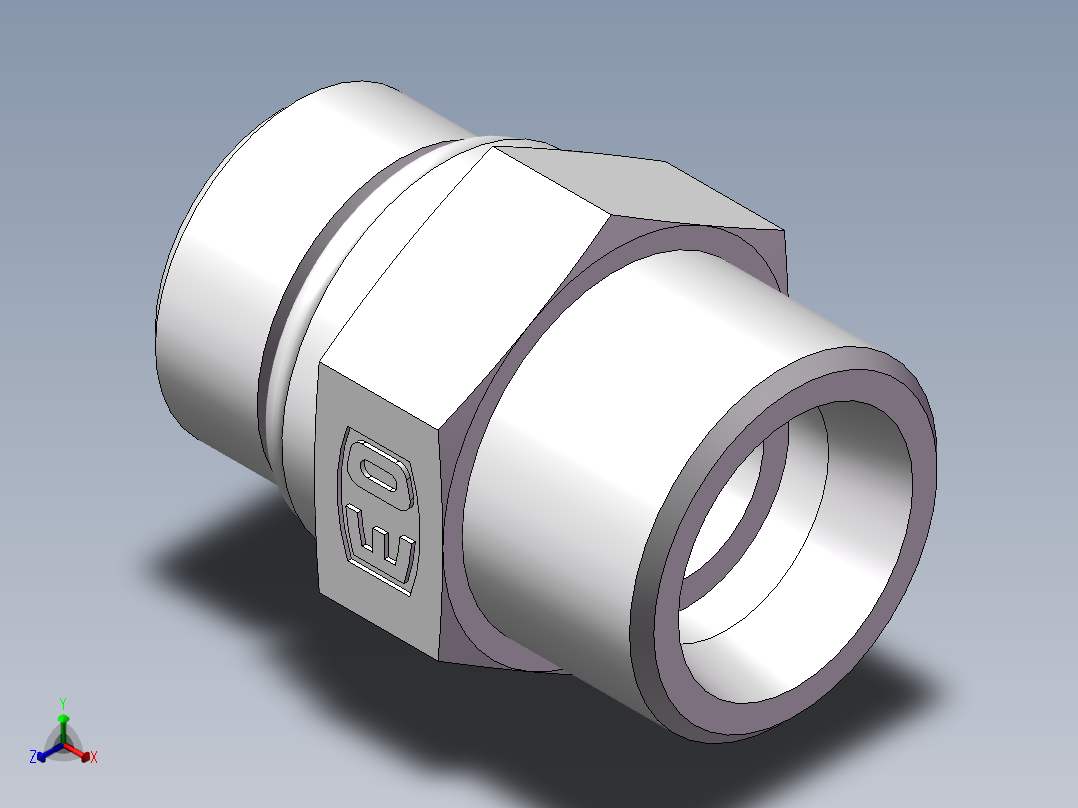 美制O圈密封接头、1DO-24-10主视图