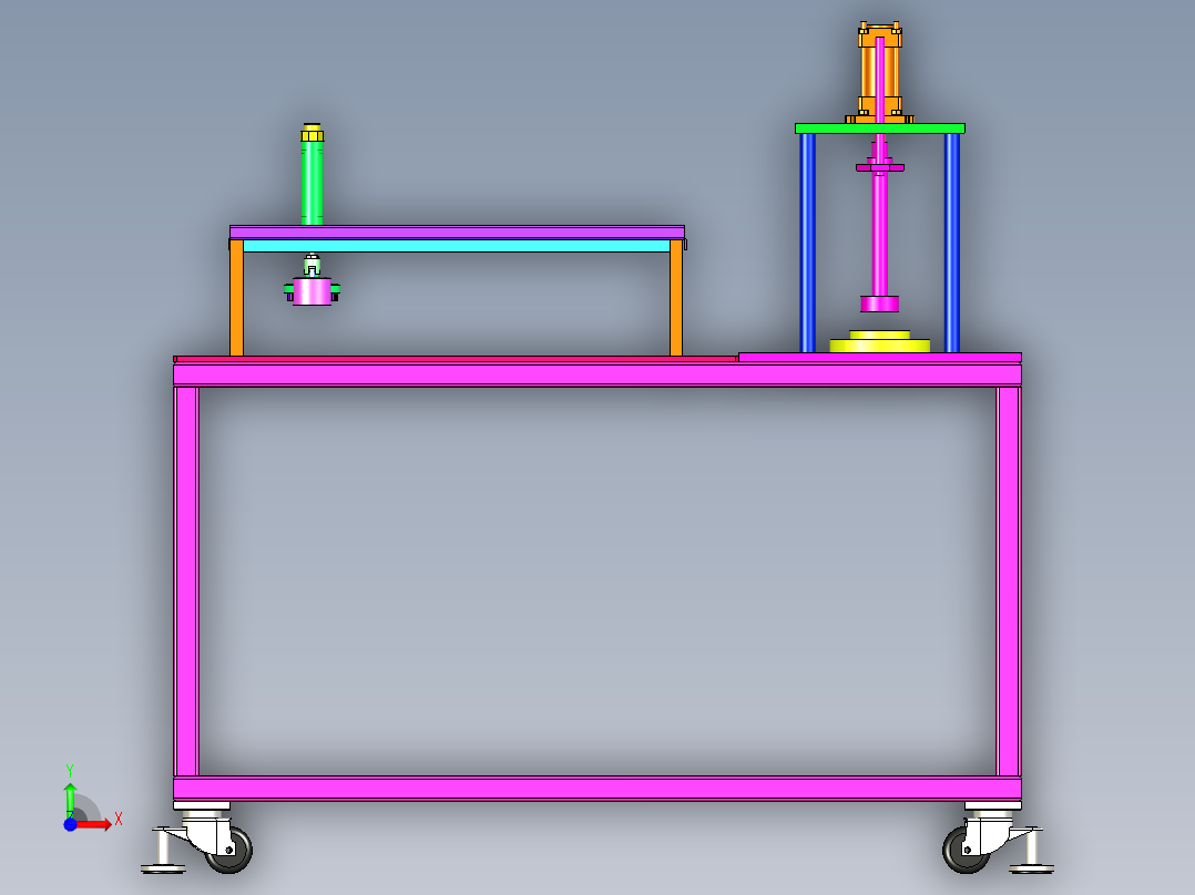 搅拌压粉机前视图