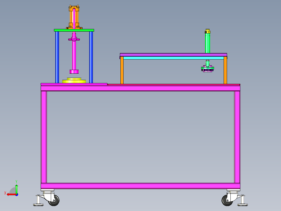 搅拌压粉机后视图