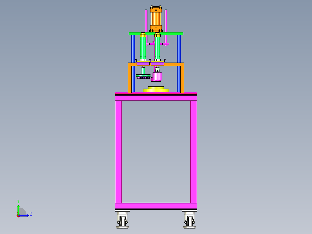 搅拌压粉机左视图