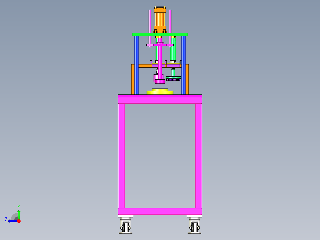 搅拌压粉机右视图