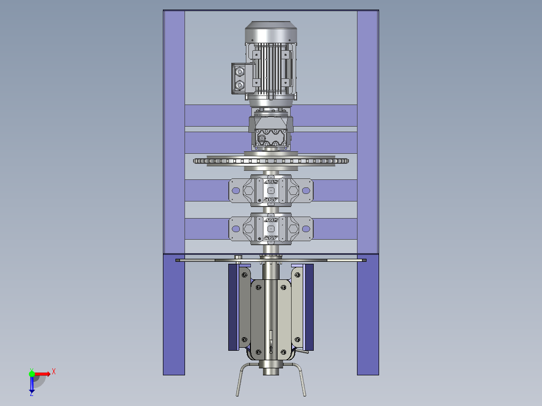 收卷／放卷机俯视图