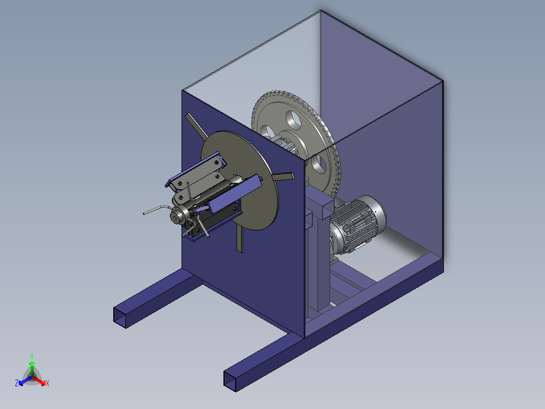 收卷／放卷机正等轴测图