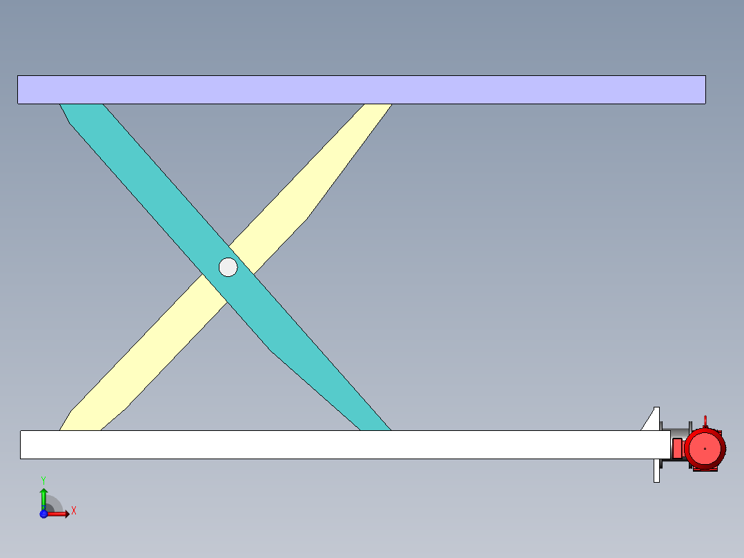 剪叉式升降机 、升降机(11)前视图