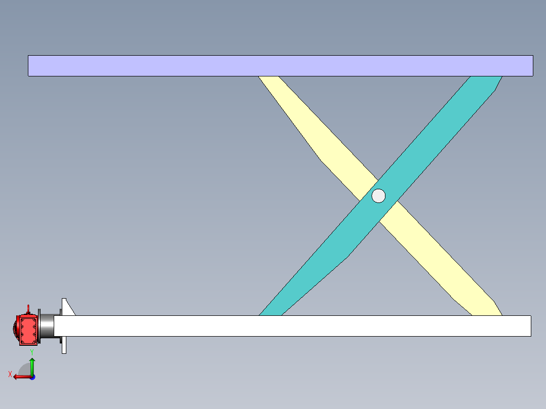 剪叉式升降机 、升降机(11)后视图