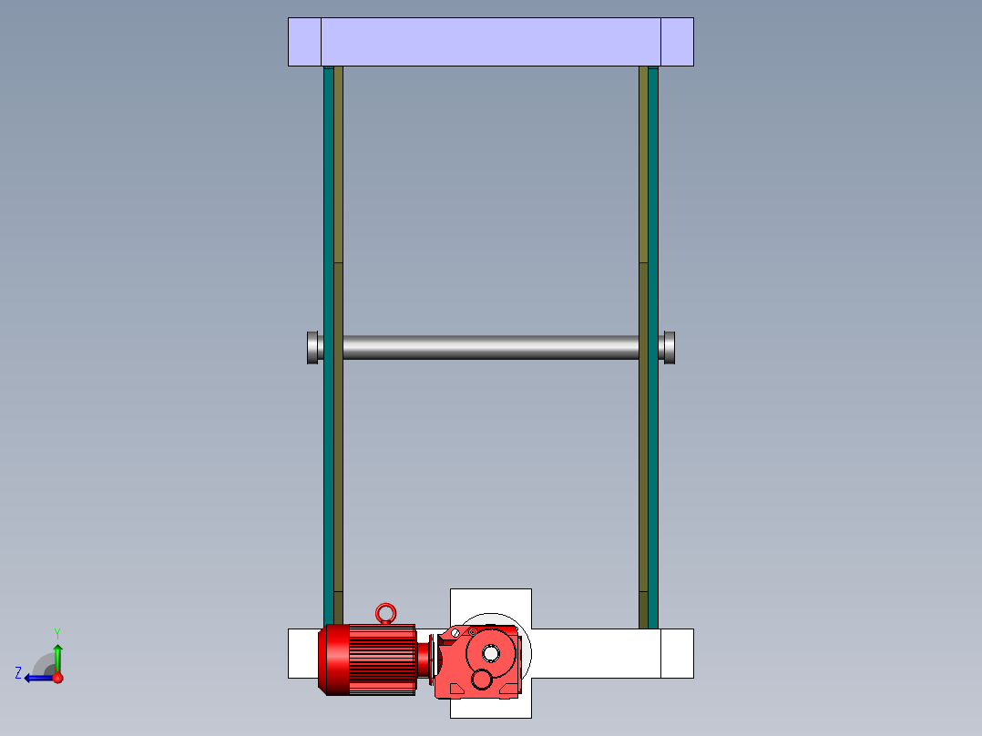 剪叉式升降机 、升降机(11)右视图