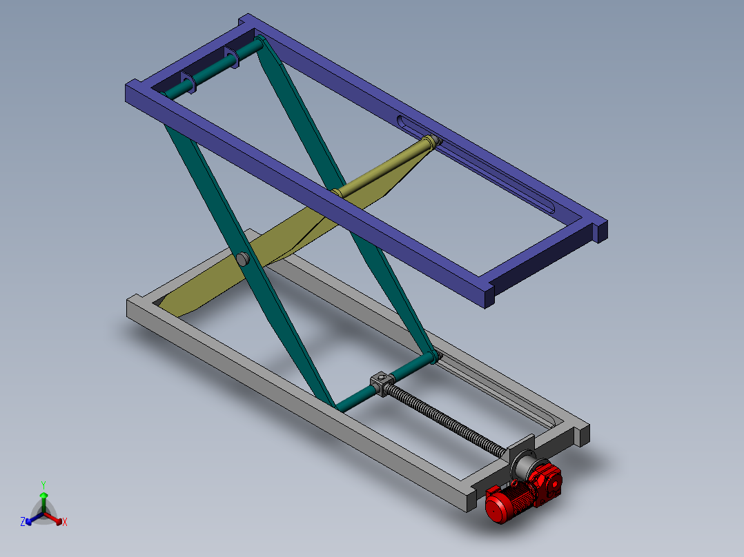 剪叉式升降机 、升降机(11)正等轴测图