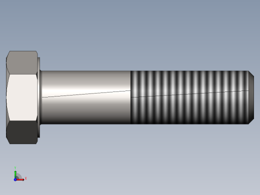 GB／T5780-2000六角头螺栓C级M20×80前视缩略图