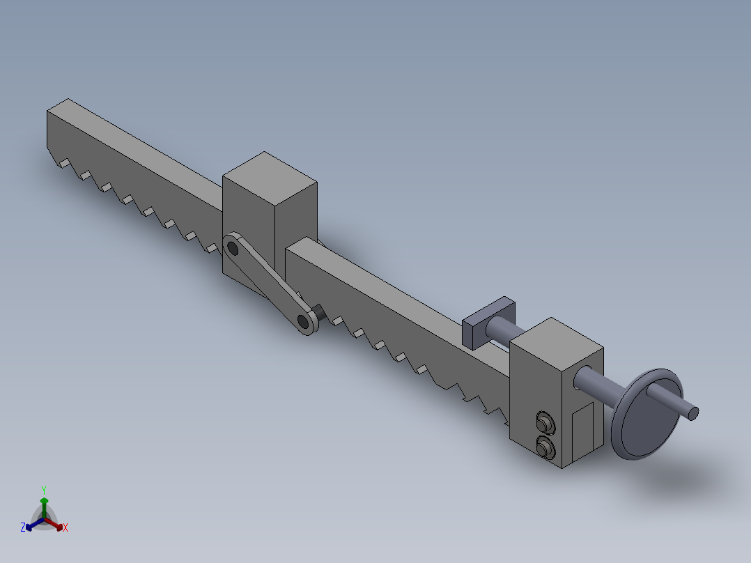 手虎钳正等轴测图