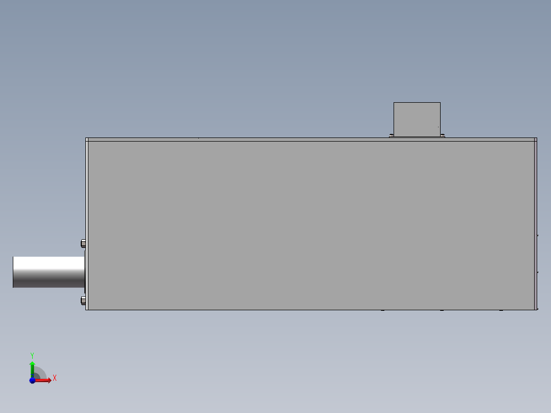 微型浮游体搭载及弹射装配体前视图