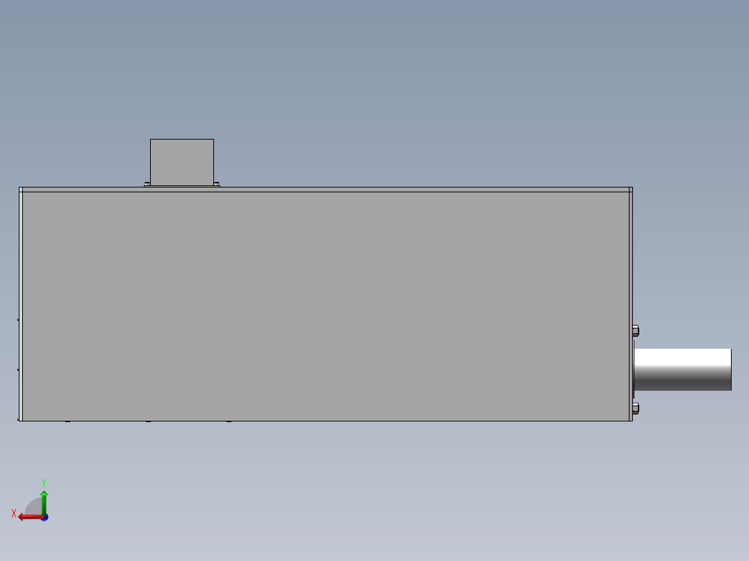 微型浮游体搭载及弹射装配体后视图