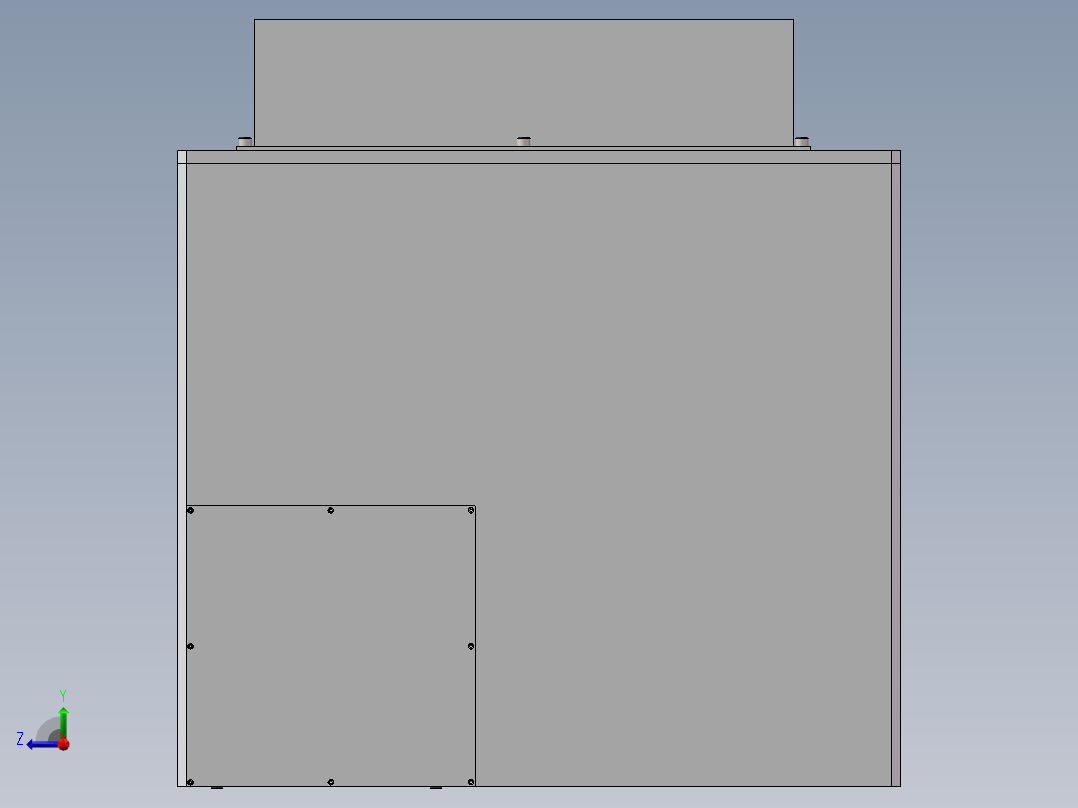 微型浮游体搭载及弹射装配体右视图