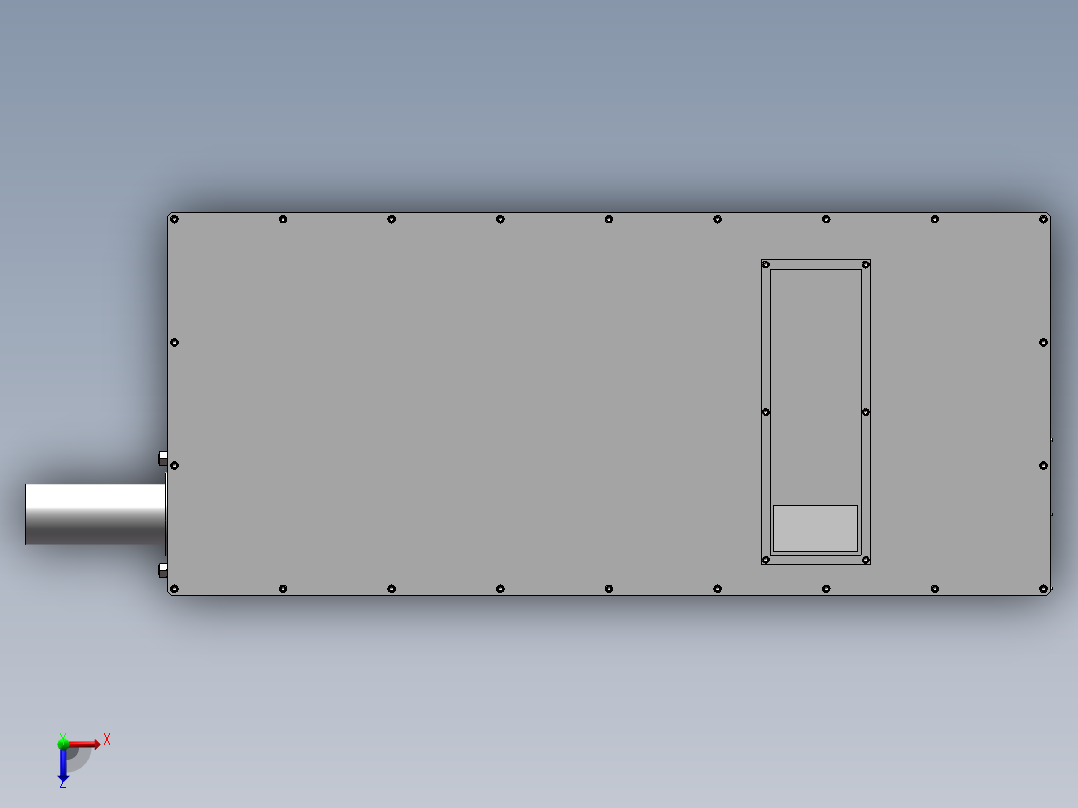 微型浮游体搭载及弹射装配体俯视图