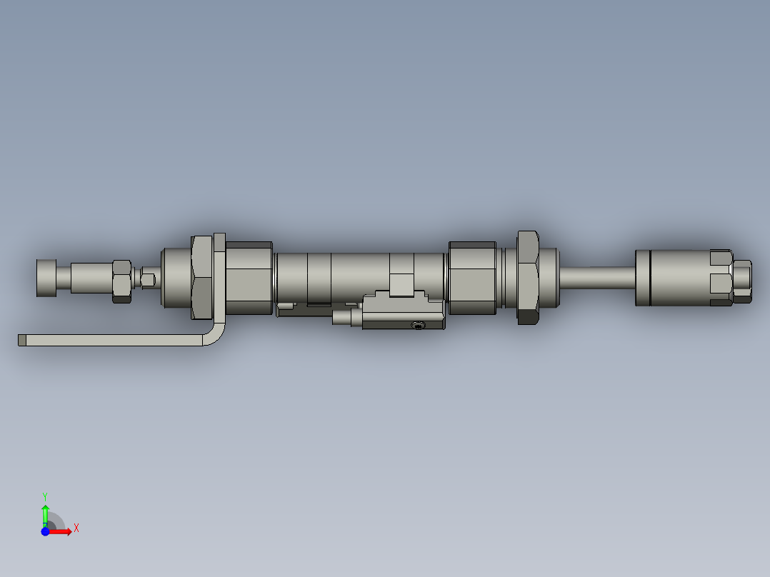 循环气缸机构S前视图