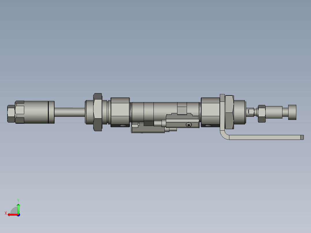 循环气缸机构S后视图