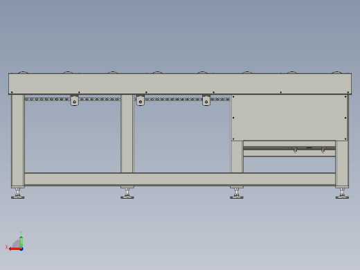 钢板预处理线送进辊道后视缩略图