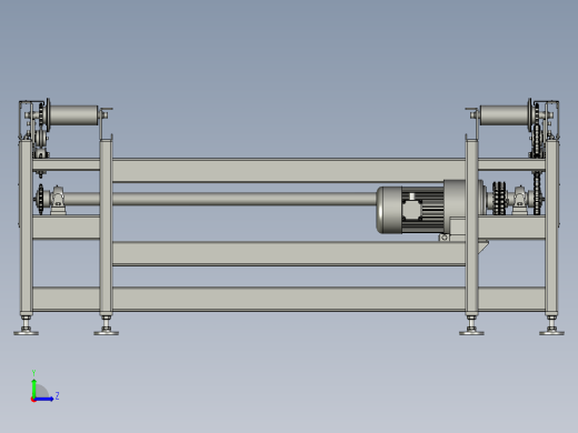 钢板预处理线送进辊道左视缩略图