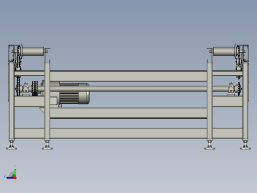 钢板预处理线送进辊道右视缩略图