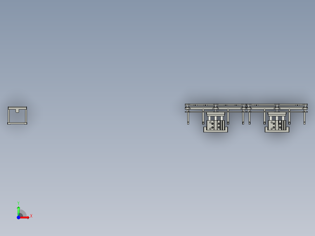 全自动铜膜天线切割检测自动化生产线S2d01-012底膜真空吸附平台前视图