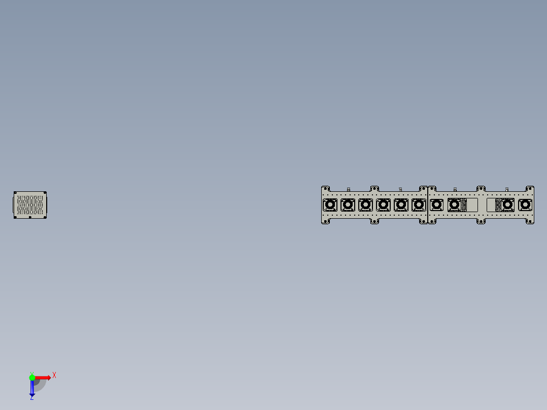 全自动铜膜天线切割检测自动化生产线S2d01-012底膜真空吸附平台俯视图