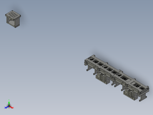 全自动铜膜天线切割检测自动化生产线S2d01-012底膜真空吸附平台正等轴测缩略图