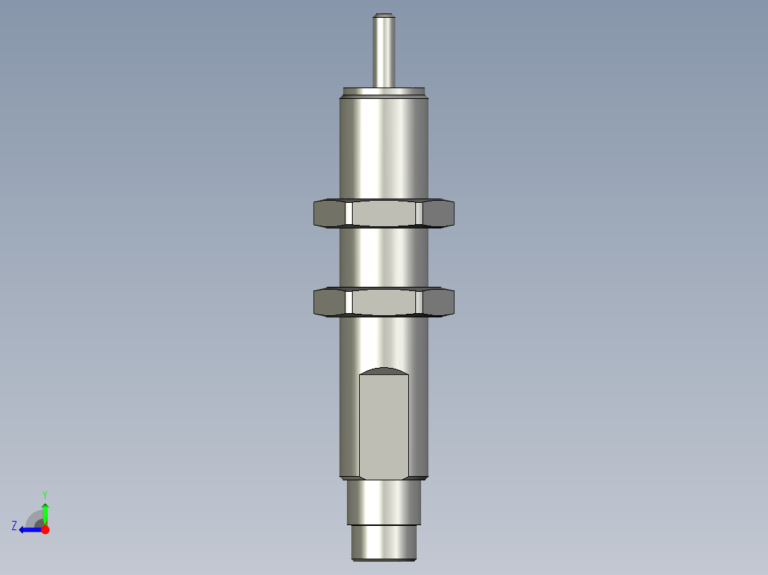 亚德客缓冲器ACJ1210N右视图