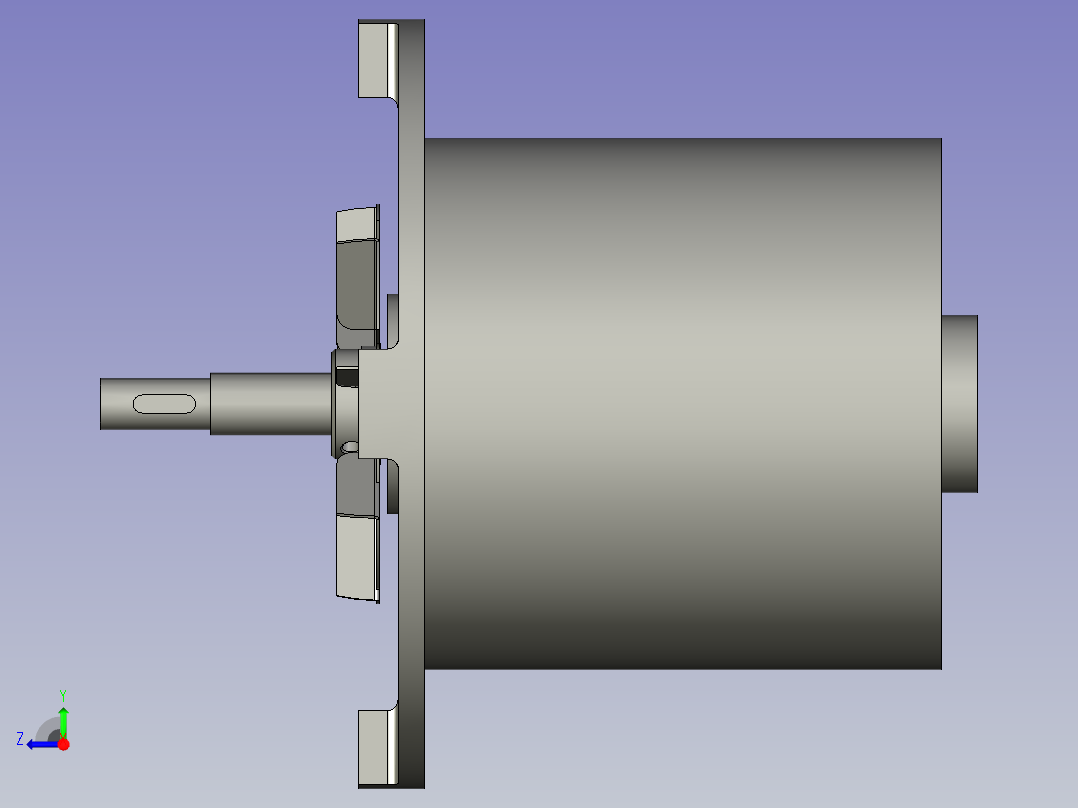马达散热风叶组合右视图