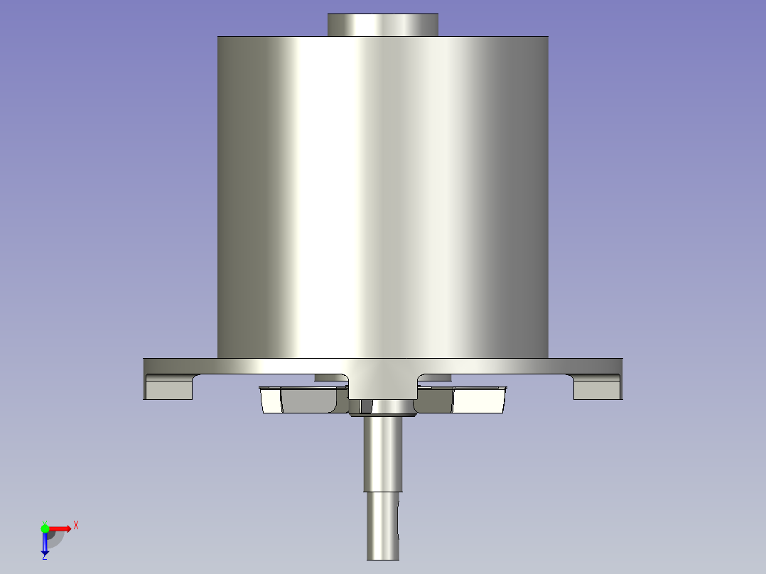 马达散热风叶组合俯视图