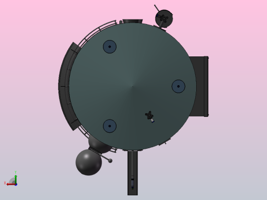 A12 250升容量搅拌罐模型后视缩略图