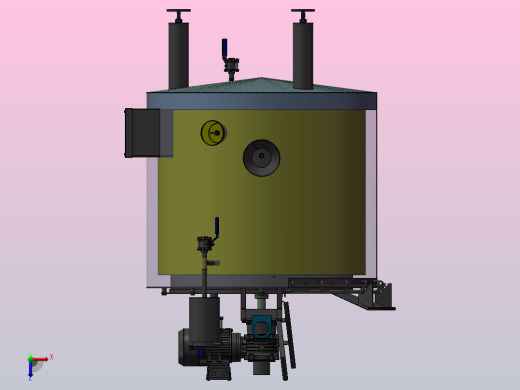 A12 250升容量搅拌罐模型俯视缩略图
