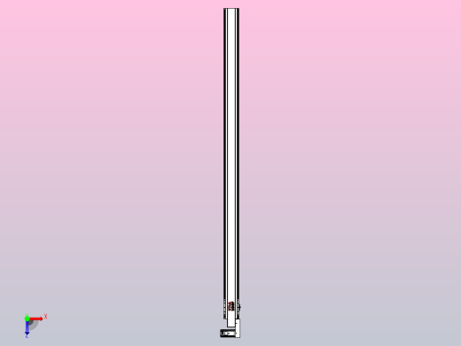 皮带直线轴半封闭可选导轨TPA-HNB-120D-110-L2250-MR-C-P40-N3俯视缩略图